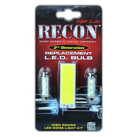 Recon 99-14 SUPERDUTY/97-03 F150 HIGH POWER DOME LIGHT SET LED REPLACEMENT-2 264163HP